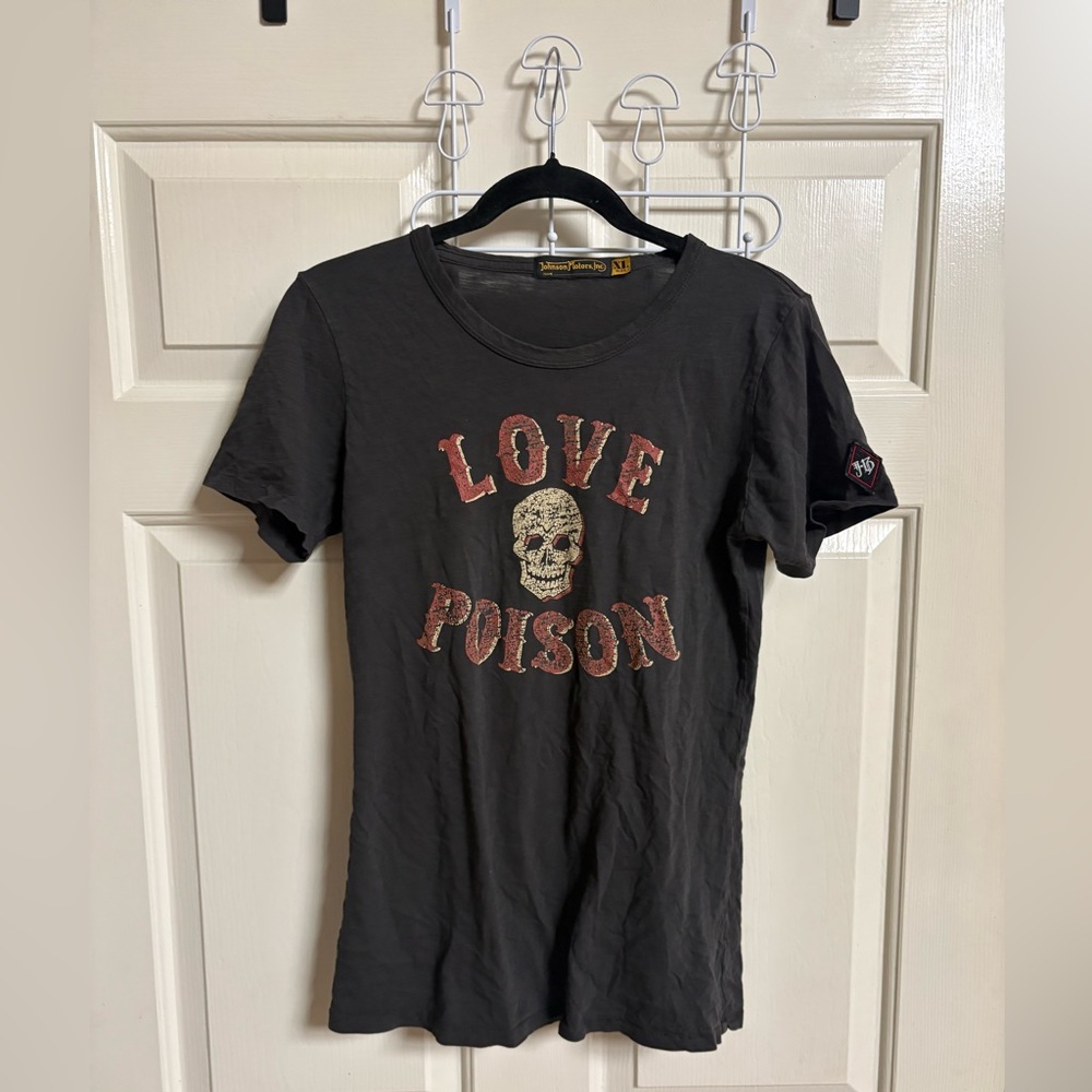 VTG Y2K Lucky Brand x Johnson Motors Love is Poison Tee